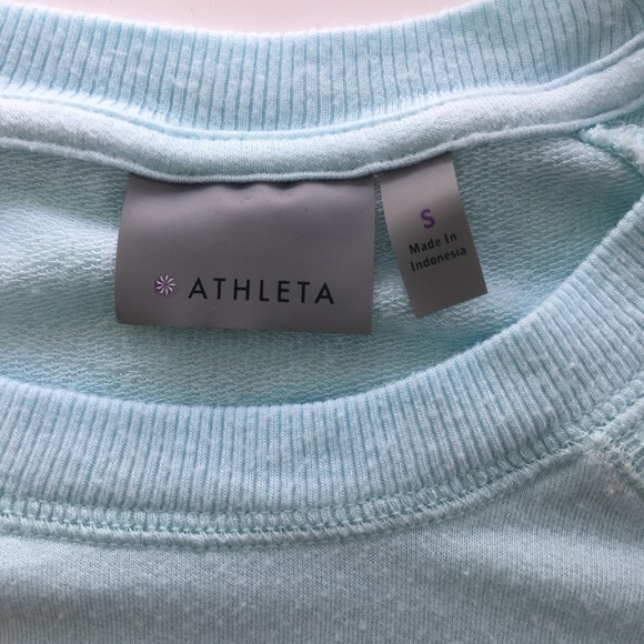 Athleta light blue cross cross hem long sleeve top - Picture 4 of 13